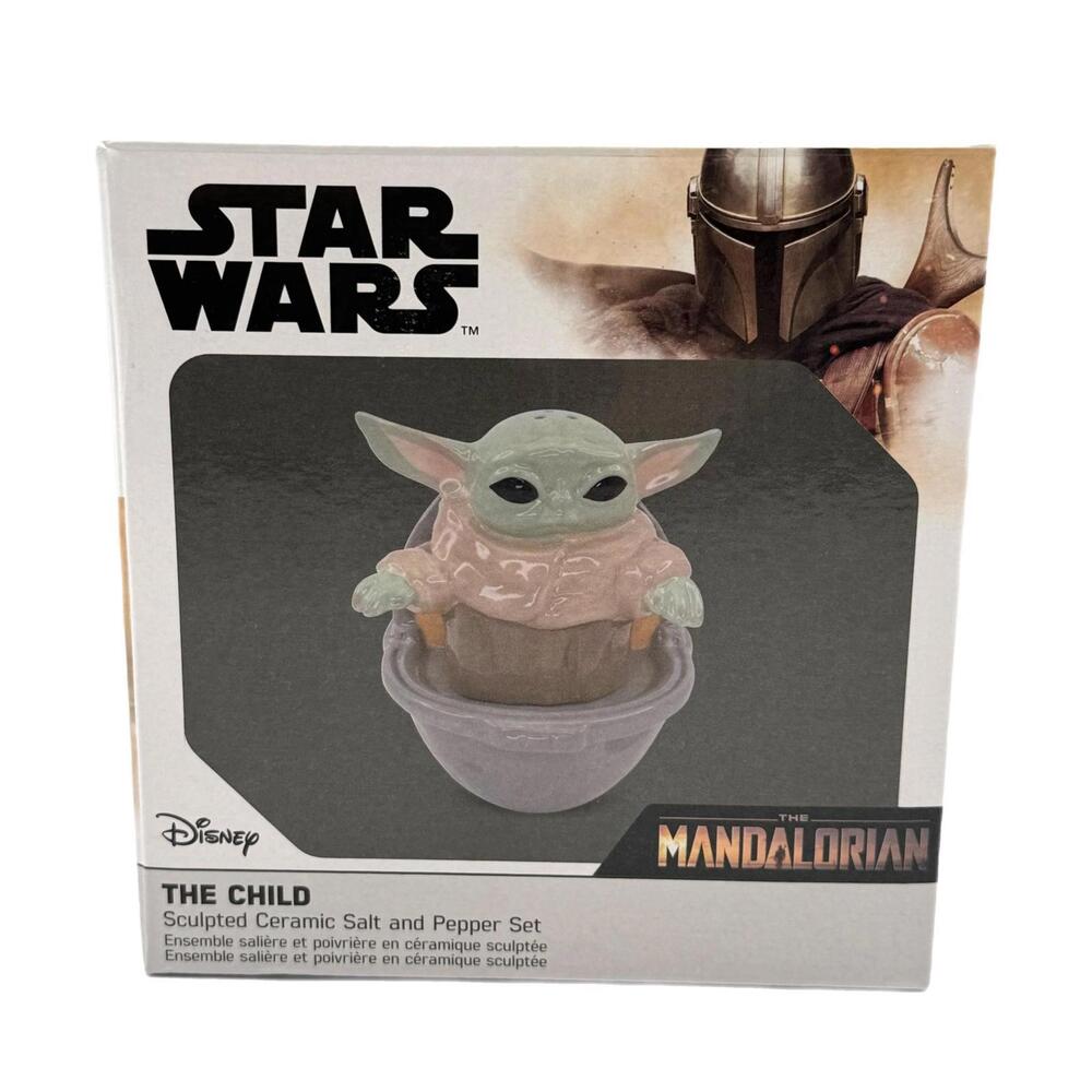 Star Wars The Mandalorian The Child / Baby Yoda / Grogu Salt & Pepper Shaker Set